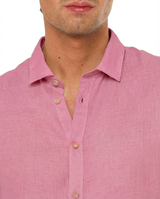 Camicia in lino - Collo serafino