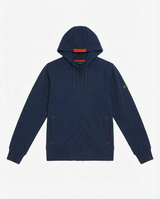 Felpa zip frontale, con cappuccio manica lunga