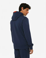 Felpa zip frontale, con cappuccio manica lunga