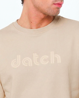 Felpa girocollo stampa tono su tono