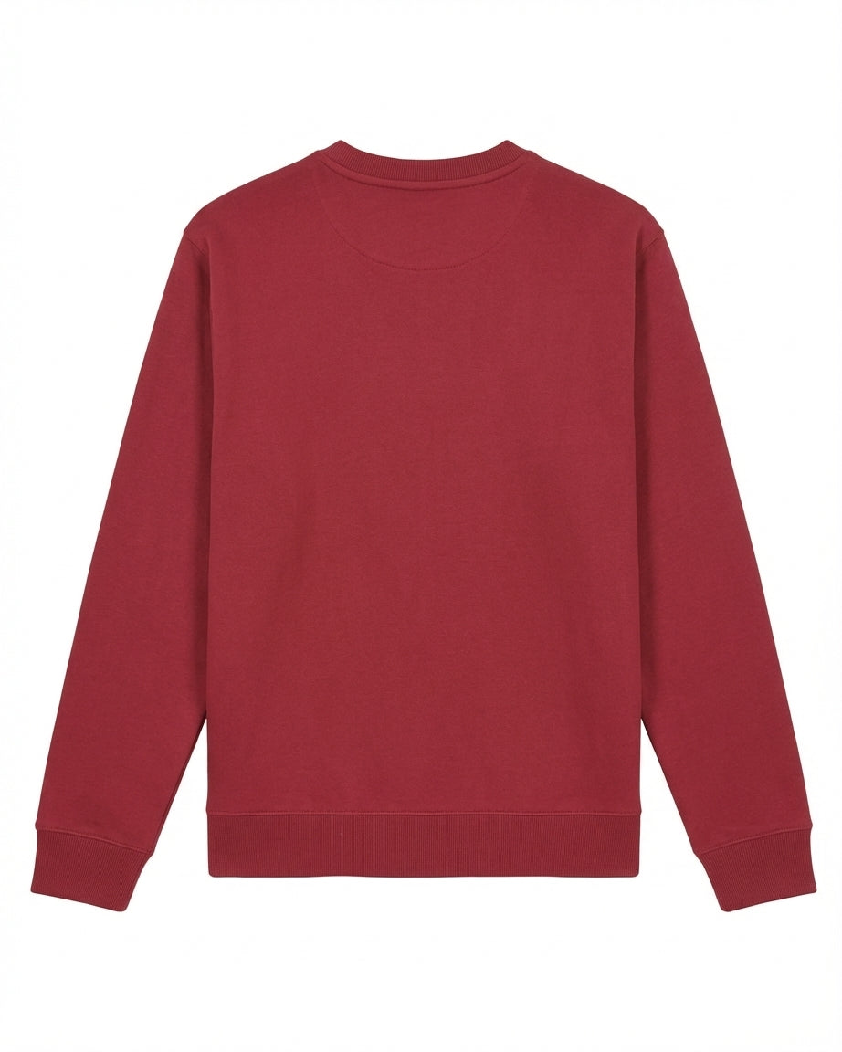 Felpa girocollo stampa tono su tono