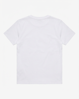 T-shirt ricamo lurex con strass in cotone stretch