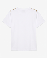T-shirt con ricamo in cotone