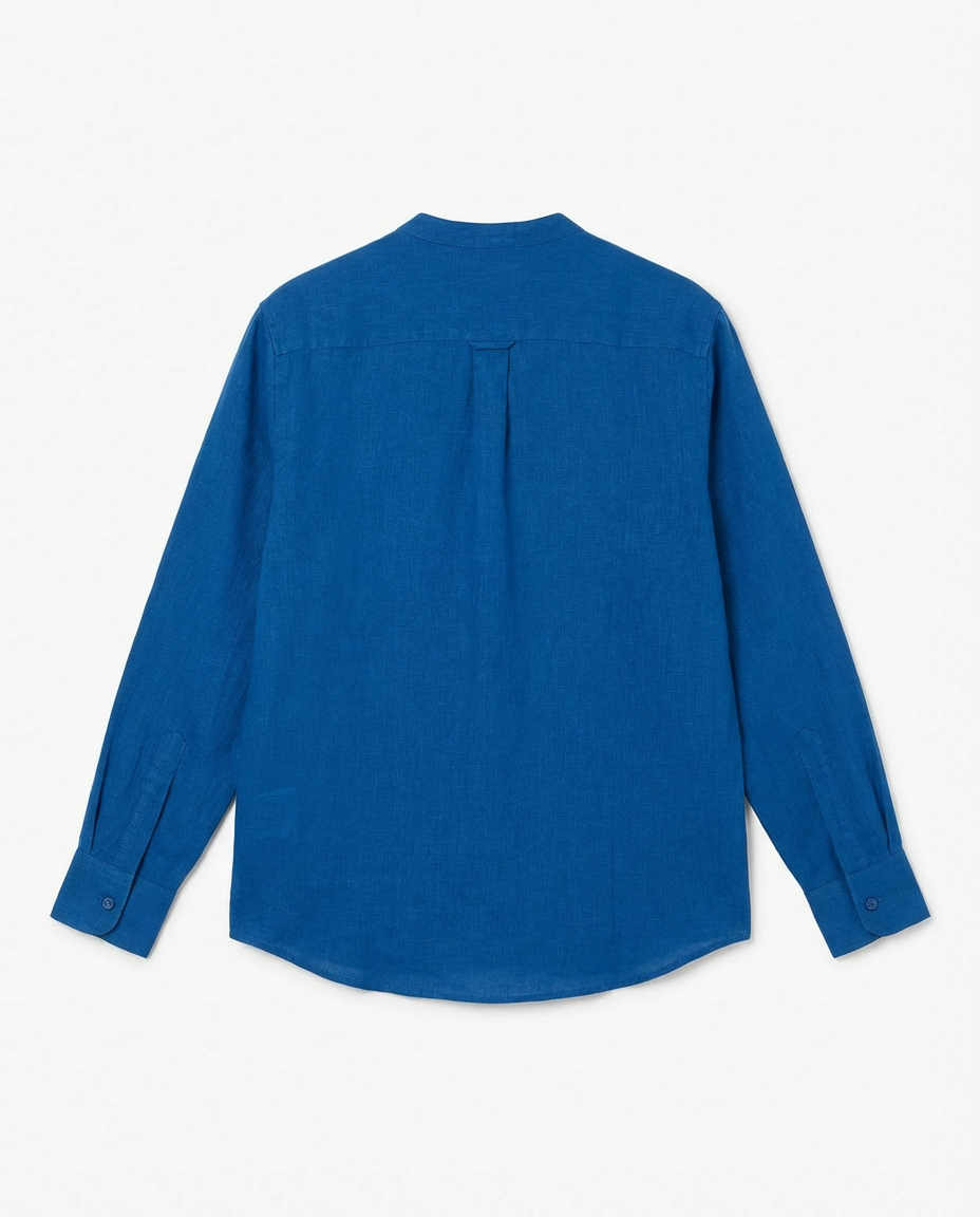 Camicia in lino - Collo serafino