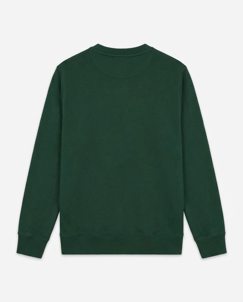 Felpa girocollo stampa tono su tono