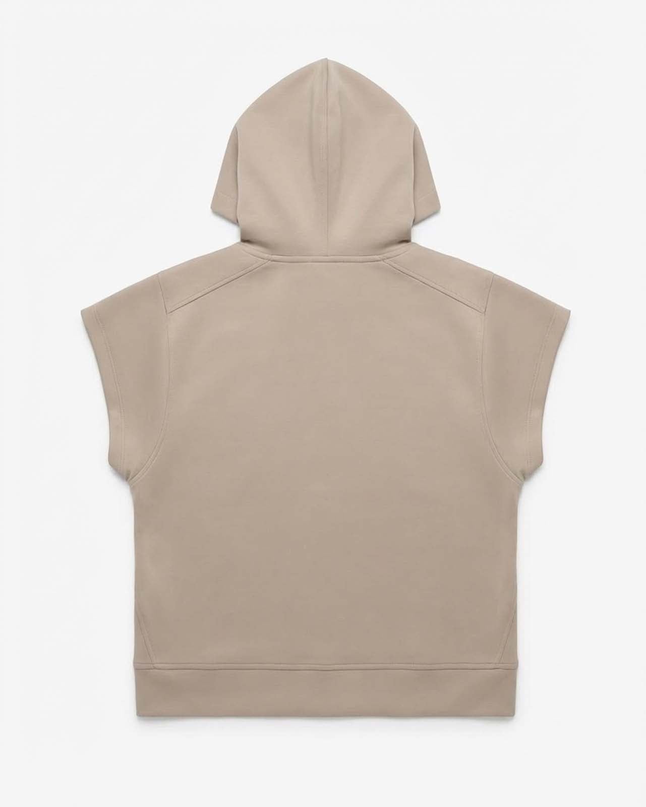Gilet in felpa con cappuccio