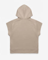 Gilet in felpa con cappuccio