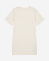 Abito stampa mylar con strass in cotone