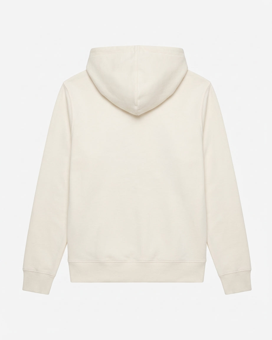 Felpa cotone zip frontale, con cappuccio