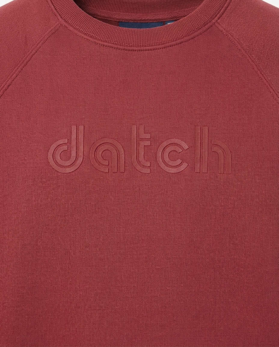 Felpa girocollo stampa tono su tono