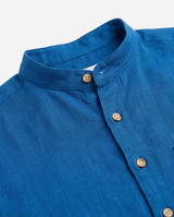 Camicia in lino - Collo serafino