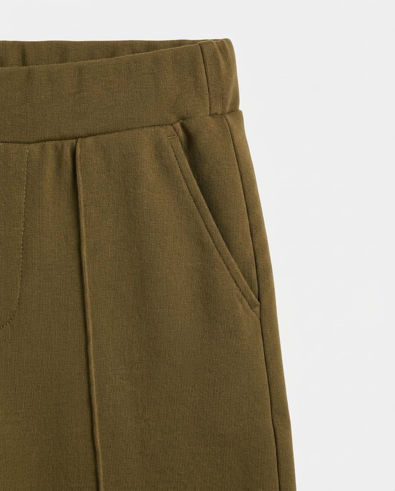 Bermuda stampa mylar taglio over in cotone stretch