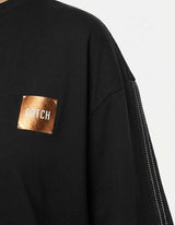 T-shirt stampa mylar con strass in cotone