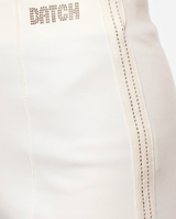 Pantaloni con strass taglio over in cotone stretch