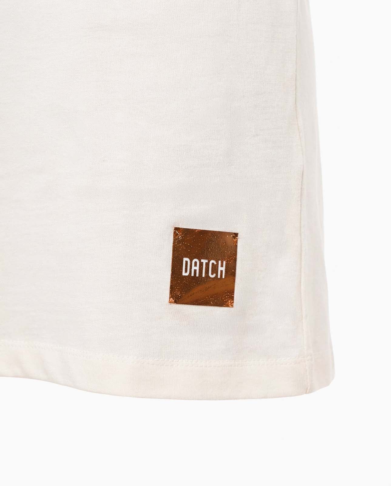 Abito stampa mylar con strass in cotone