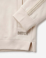 Felpa con strass zip frontale in cotone stretch