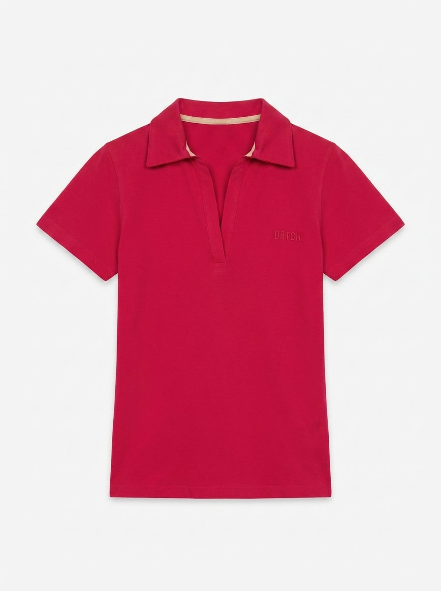 T-shirt mezze maniche con colletto polo
