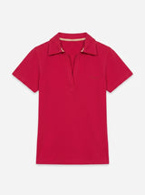 T-shirt mezze maniche con colletto polo