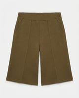 Bermuda stampa mylar taglio over in cotone stretch