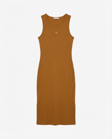 Abito ricamo lurex con strass in cotone stretch