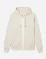 Felpa zip frontale, con cappuccio cotton