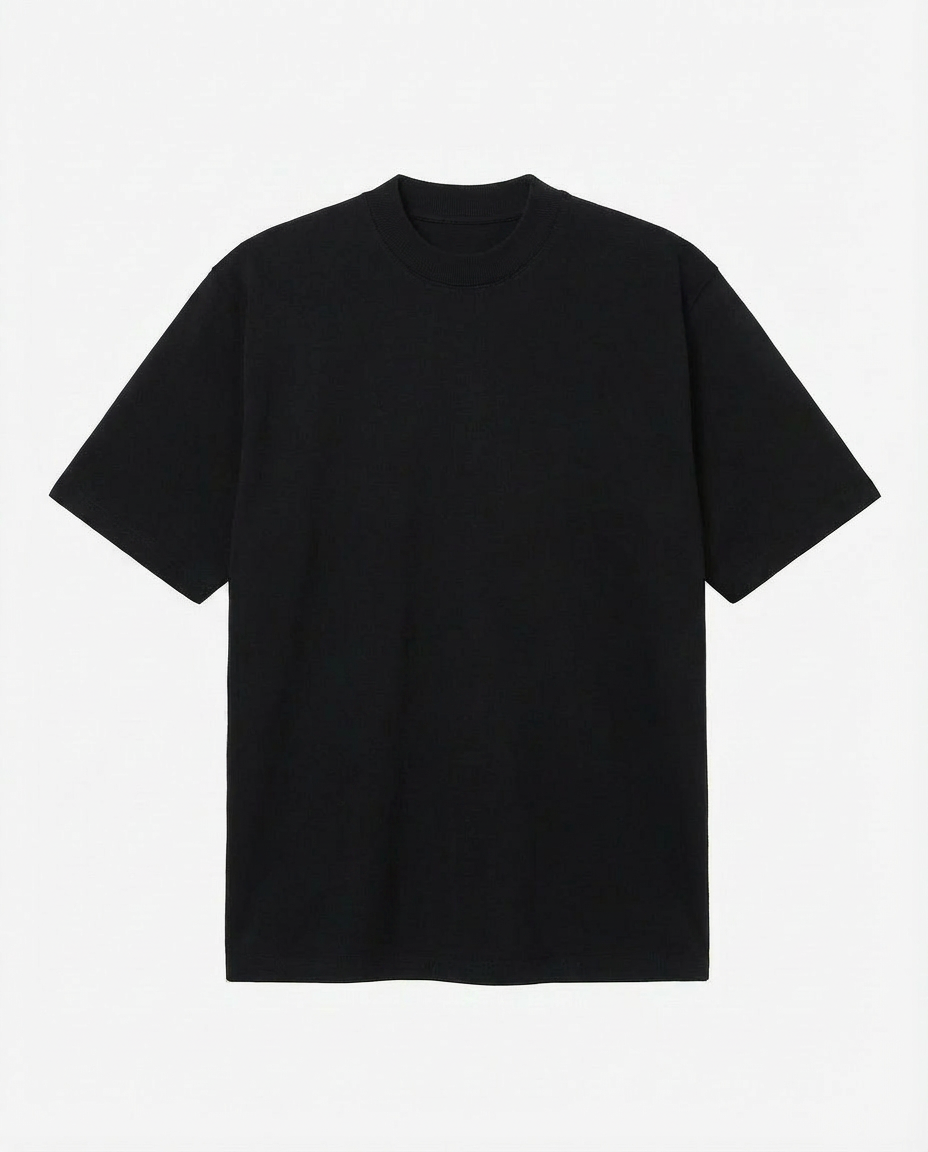 T-shirt cotone girocollo, manica corta, relaxed fit