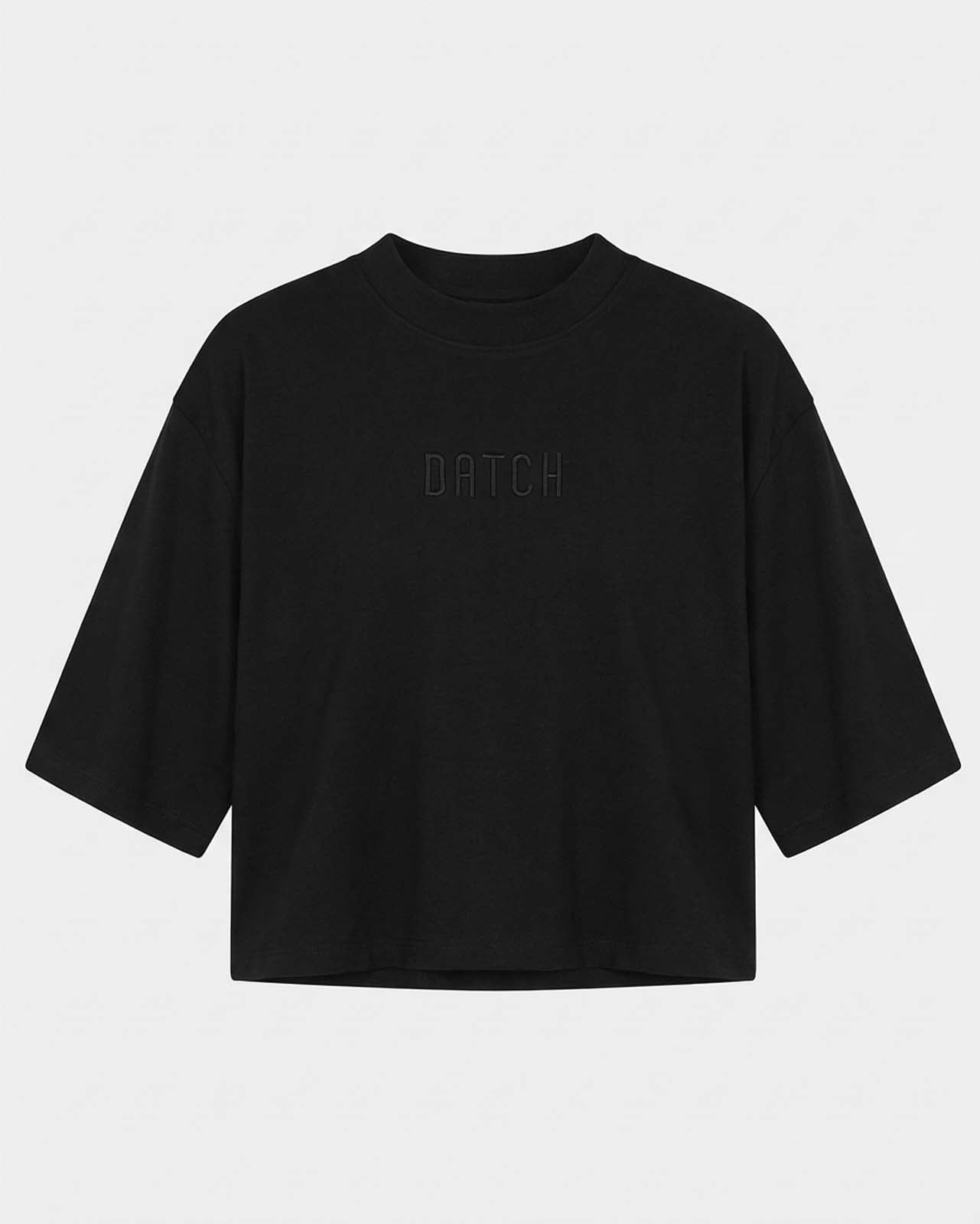 T-shirt cropped taglio over in cotone