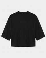 T-shirt cropped taglio over in cotone