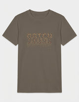 T-shirt con strass in cotone