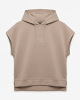 Gilet in felpa con cappuccio
