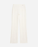 Pantaloni con strass taglio over in cotone stretch