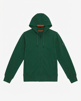 Felpa zip frontale, con cappuccio manica lunga