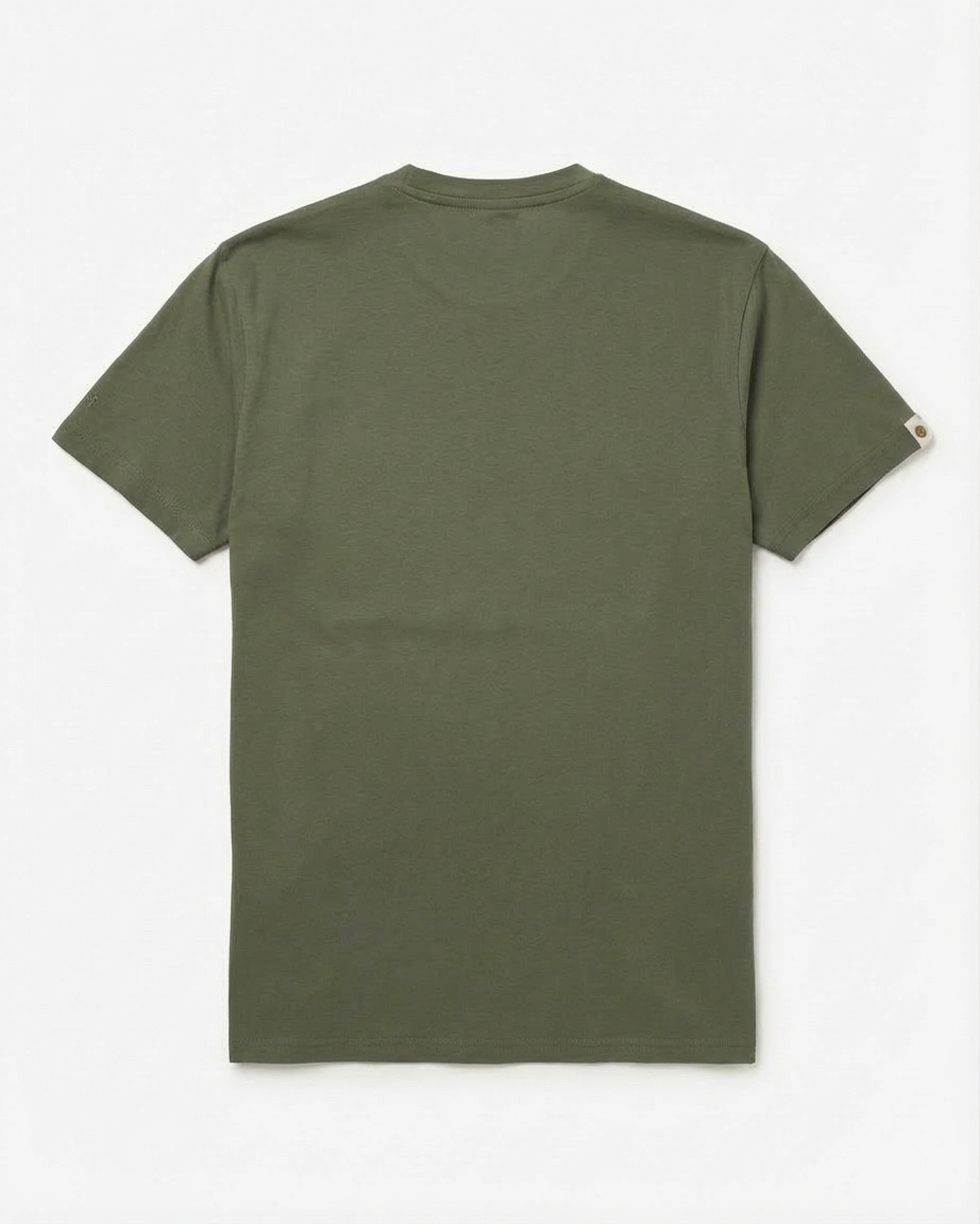 T-shirt cotone collo serafino, manica corta