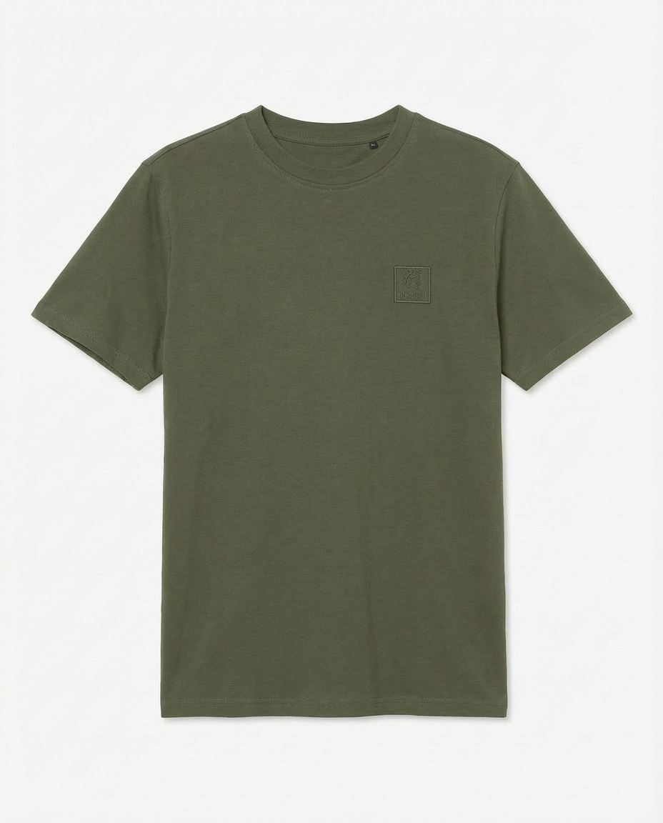 T-shirt girocollo, manica corta cotone