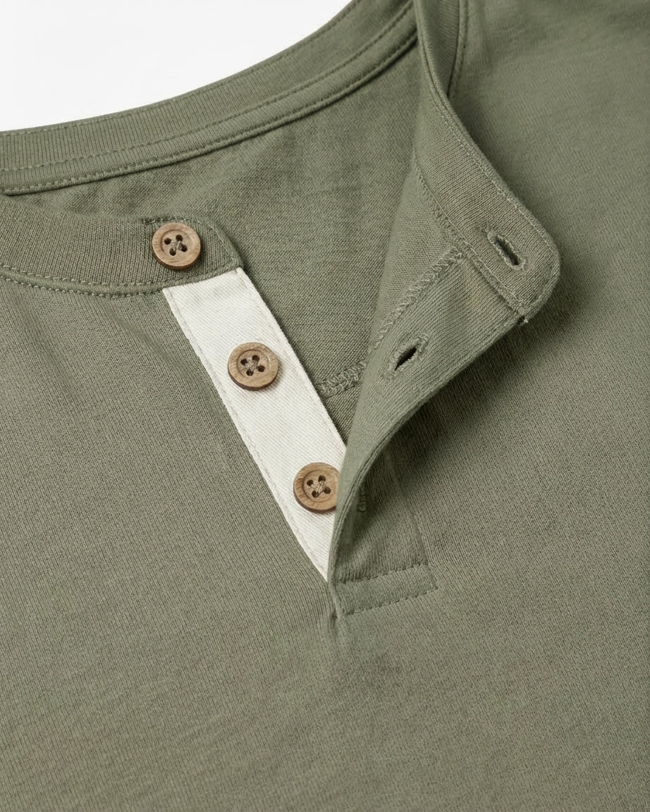 T-shirt cotone collo serafino, manica corta