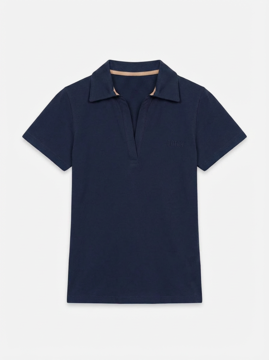 T-shirt mezze maniche con colletto polo