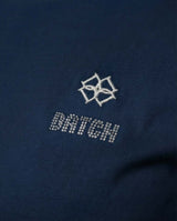 T-shirt ricamo lurex con strass in cotone stretch