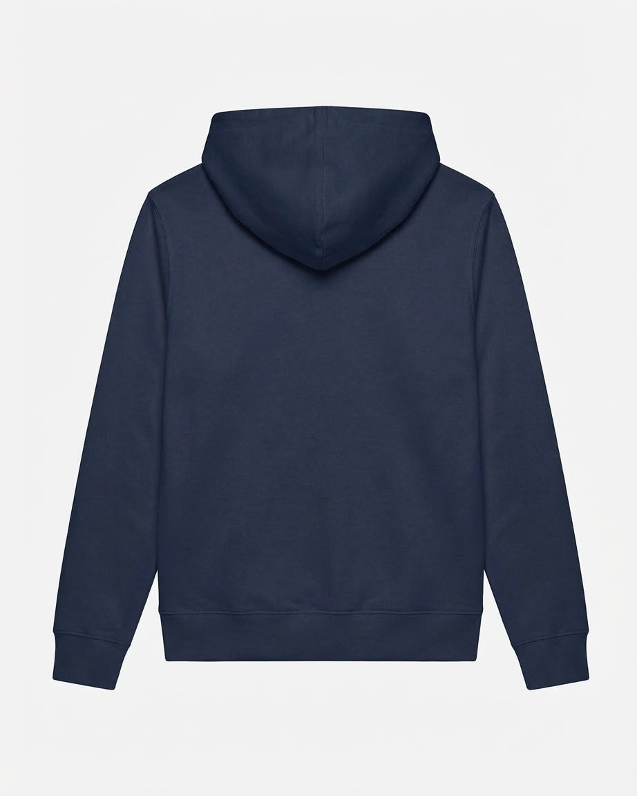 Felpa cotone zip frontale, con cappuccio