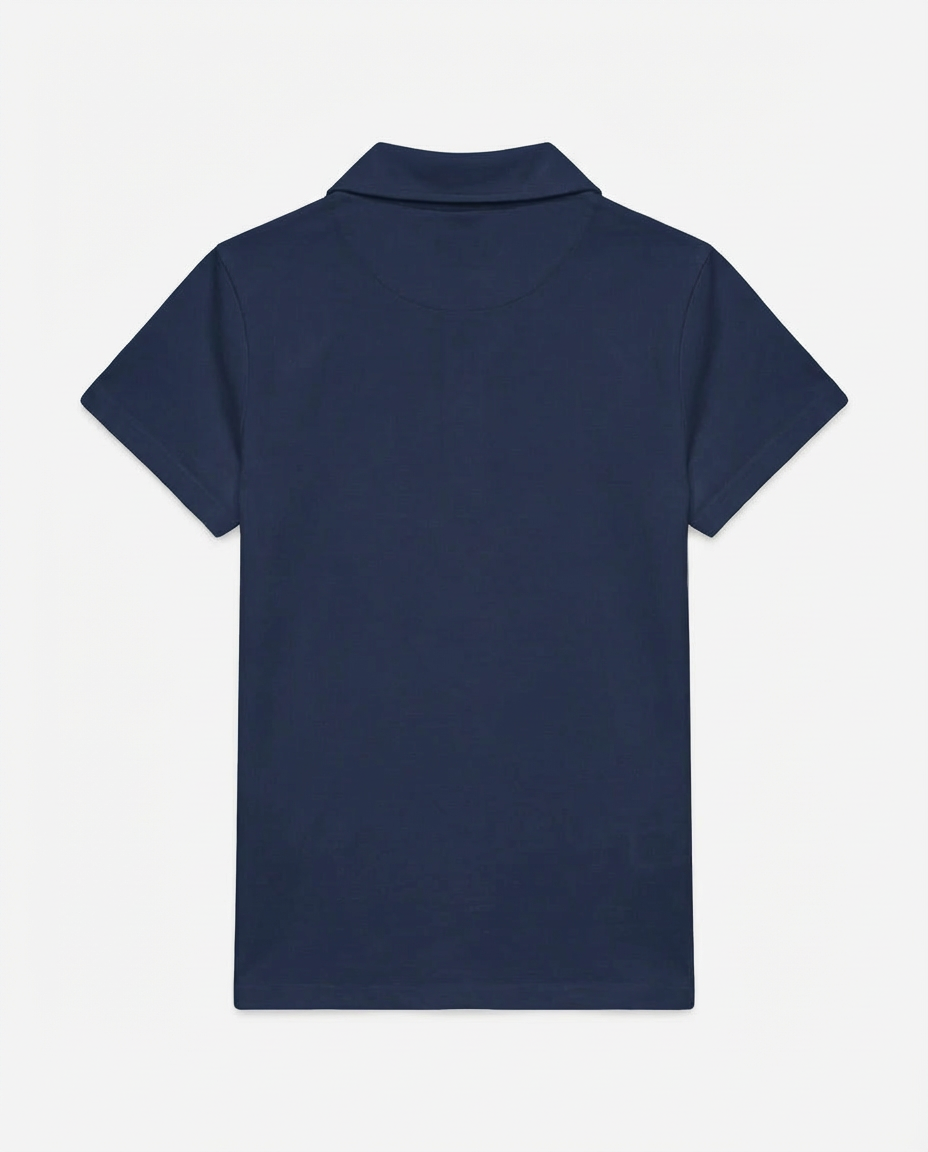 T-shirt mezze maniche con colletto polo