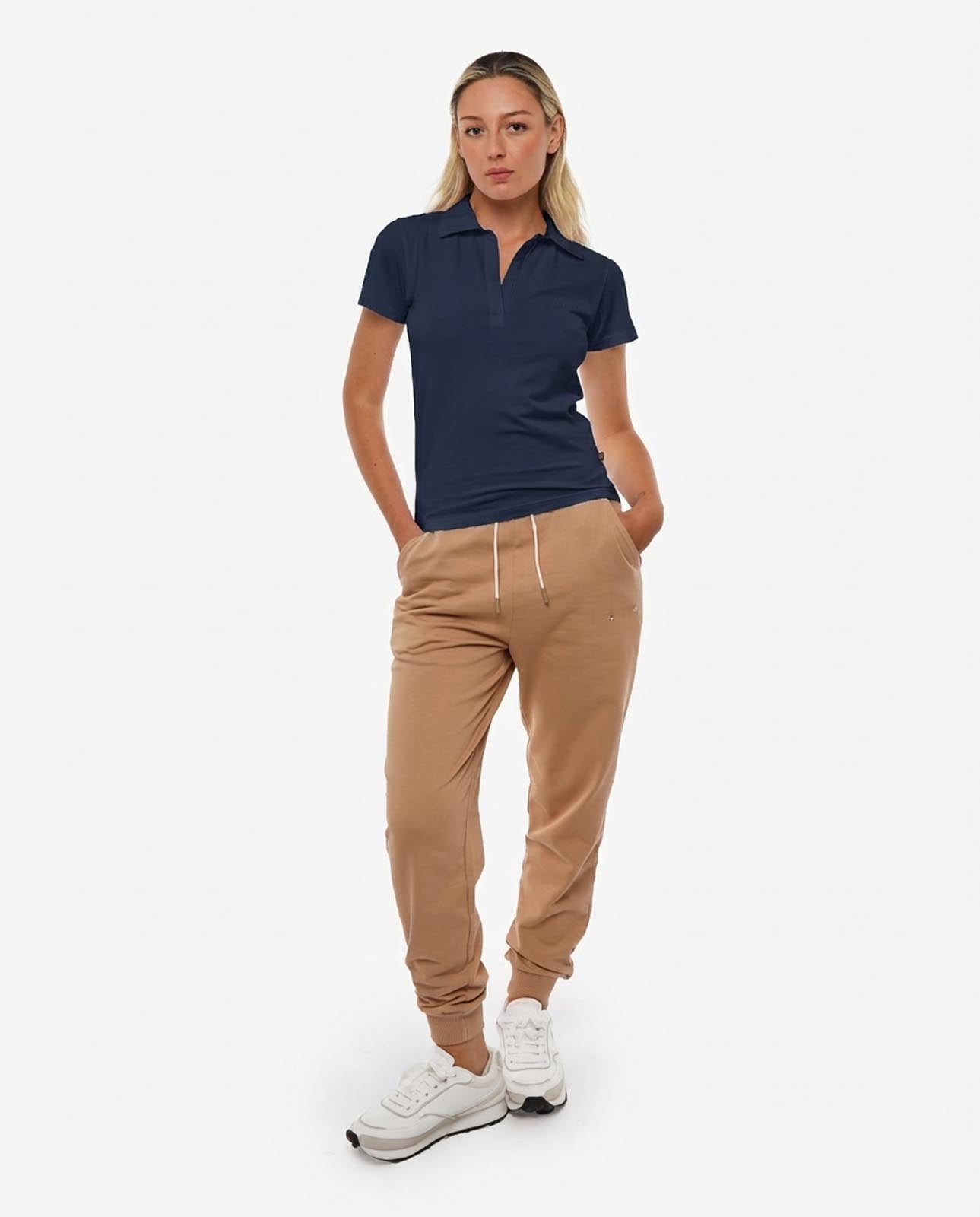 T-shirt mezze maniche con colletto polo