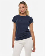 T-shirt con stampa in cotone stretch