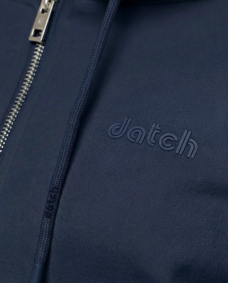 Felpa cotone zip frontale, con cappuccio