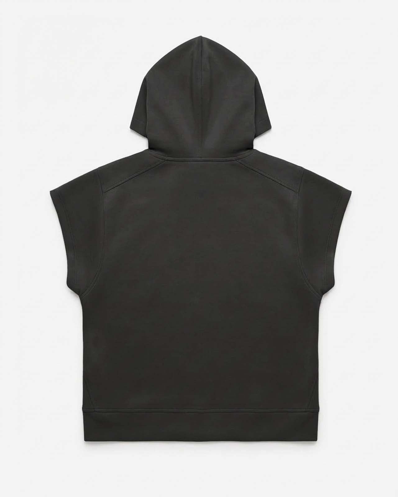 Gilet in felpa con cappuccio