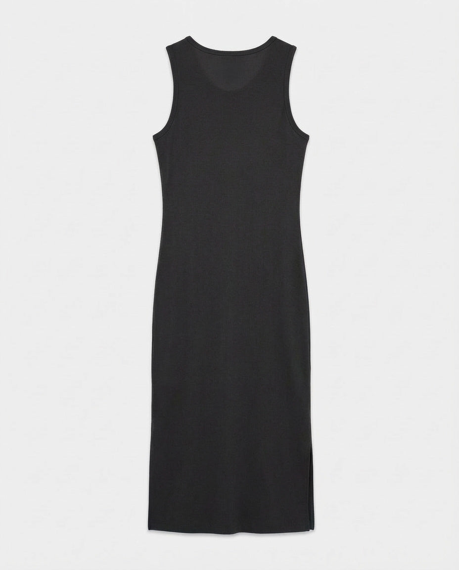 Abito ricamo lurex con strass in cotone stretch