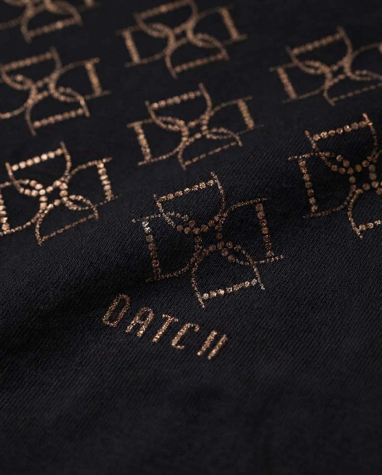 T-shirt con paillettes in cotone