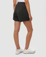 Short taglio over con stampa in cotone