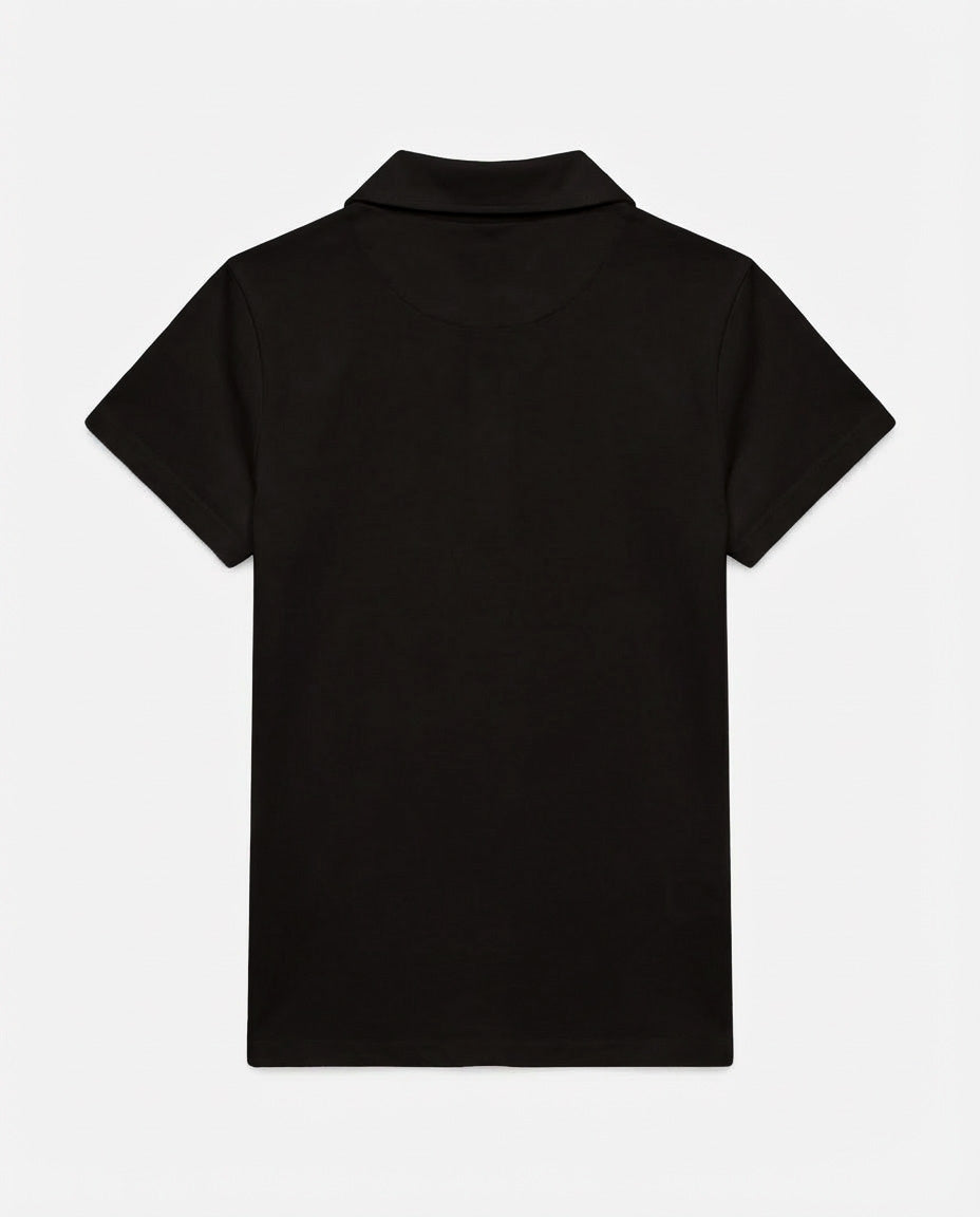 T-shirt mezze maniche con colletto polo