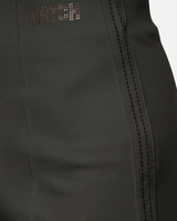 Pantaloni con strass taglio over in cotone stretch