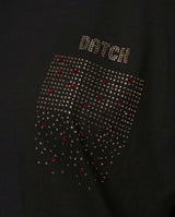 T-shirt con strass in cotone