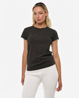 T-shirt con stampa in cotone stretch